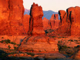 Windows Section at Sunset, Arches National Park, Utah Photographic Print by David Tomlinson