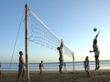 Beach Volleyball at Legian Beach, Bali, Indonesia Photographic Print by Michael Gebicki
