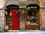 Bicycle Parked Outside Historic Food Store, Siena, Tuscany, Italy Fotografisk trykk av John Elk III Bicycle Parked Outside Historic Food Store, Siena, Tuscany, Italy Fotografisk trykk av John Elk III