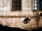 Street Lamp Casts Shadow in Afternoon Sun, Sintra, Estremadura, Portugal Photographic Print by Martin Lladó