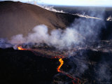 Lava Flow of Kilauea Volcano, Kilauea, Hawaii Photographic Print by Peter Hendrie