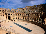 Amphitheatre at Colosseum of El-Jem, El-Jem, Mahdia, Tunisia Photographic Print by Ariadne Van Zandbergen