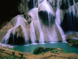Khuang Si Falls National Park, Luang Prabang, Llaos Photographic Print by John Elk III