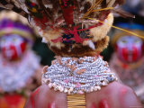 Detail of Sing Sing Jewellery and Headdress, Mt. Hagen Cultural Show, Papua New Guinea Photographie par John Banagan