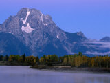 Mount Moran at Dawn, from Oxbox Bend, Grand Teton National Park, Wyoming Photographie par Holger Leue