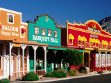 Colourful Western-Style Facade Near Sabino Canyon, Tucson, Arizona Photographic Print by David Tomlinson