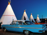 Wigwams and Old Car, Wigwam Motel, Route 66, Holbrook, Arizona Photographic Print by Witold Skrypczak