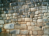 Section of an Ancient Rock Wall Showing the Inca's Incredible Skills at Stone-Masonry, Peru Photographic Print by Richard I'Anson
