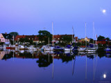 Town Harbour at Night, Raa, Skane, Sweden Photographic Print by Anders Blomqvist Town Harbour at Night, Raa, Skane, Sweden Photographic Print by Anders Blomqvist