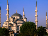 Dome and Minarets of Blue Mosque, Sultan Ahmet Camii, Istanbul, Turkey Photographic Print by John Elk III