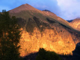 Late Afternoon Light on Ajax Mountain, Telluride, Colorado Photographic Print by Holger Leue