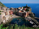 Vernazza and Harbour, Cinque Terre, Liguria, Italy Photographic Print by John Elk III