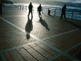 People Strolling along Paseo Canteras, Isla de la Gran Canaria, Canary Islands, Spain Photographic Print by Martin Lladó