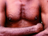 Man with Scarification, Middle Sepik, East Sepik, Papua New Guinea Photographie par Peter Hendrie