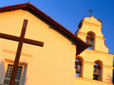 Detail of Mission San Juan Bautista in Early Morning Light, Near Salinas, Salinas, California Fotografisk trykk av Eddie Brady Detail of Mission San Juan Bautista in Early Morning Light, Near Salinas, Salinas, California Fotografisk trykk av Eddie Brady