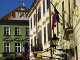 Historic Buildings Lining Hlavne Nam, Bratislava, West, Slovakia Photographic Print by Glenn Beanland