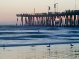 Pier at Sunset, Pismo Beach, California Photographic Print by Brent Winebrenner