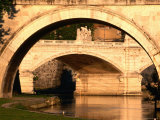 Ponte Vittorio Emanuele II through Arch of Ponte Sant'Angelo, Rome, Italy Photographic Print by David Tomlinson