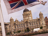 Port of Liverpool Building from the Mersey Ferry, Liverpool, England Photographie par Glenn Beanland