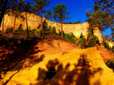 Cliffs and Pine Trees, Sentier des Ocres, Roussillon, Provence-Alpes-Cote d'Azur, France Photographic Print by Dan Herrick