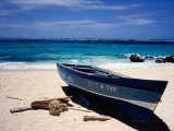 Fishing Boat, Sam Lord's Beach, St Philip Photographic Print by Holger Leue