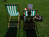 Deck Chairs in Hyde Park, London, Greater London, England Photographic Print by Doug McKinlay