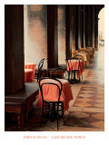 Cafe Arcade, Venice Posters by John Scanlan