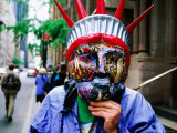 New York City Mask Maker Photographic Print by Michael Gebicki
