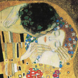 Suudelma (The Kiss), noin 1907 (yksityiskohta) Taide tekijänä Gustav Klimt