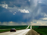 Prairie Thunderstorm over Interstate 90 Between Sioux Falls and Rapid City, Murdo, South Dakota Photographic Print by Richard Cummins