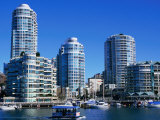 Apartments Seen Across False Creek from Granville Island, Vancouver, British Columbia, Canada Photographic Print by Glenn Van Der Knijff