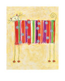 A Very Stripey Cat Affiches par Richard Barrett