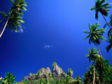 Palm Trees and Sky, Bora Bora, the Society Islands, French Polynesia Photographie par Peter Hendrie