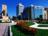Taksin Square with Cumhuriyet Aniti Monument, Istanbul, Turkey Photographic Print by John Elk III