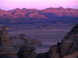 Sunrise over the Acacus Mountains, Awbari, Libya Photographic Print by Doug McKinlay