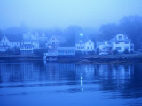 Boothbay Harbor, Houses in Morning Fog, Boothbay, Maine Photographic Print by John Elk III Boothbay Harbor, Houses in Morning Fog, Boothbay, Maine Photographic Print by John Elk III