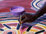 Painting of Aboriginal Artwork, Northern Territory, Australia Photographic Print by Oliver Strewe