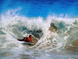 Bodyboarder at Sandy Beach, Oahu, Hawaii Photographic Print by Richard I'Anson