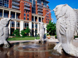 Fountain at the Green, Downtown, Charlotte, North Carolina Photographic Print by Richard Cummins