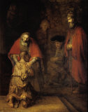 Den förlorade sonens återkomst Poster av Rembrandt van Rijn