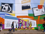 Mural on the Tower Records Building on Guadalupe Street, Austin's University Area, Austin, Texas Photographic Print by Richard Cummins