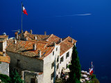 Hilltop Buildings with Mediterranean Below, Eze, Provence-Alpes-Cote d'Azur, France Photographic Print by David Tomlinson