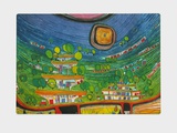 Hanging Houses Collectable Print by Friedensreich Hundertwasser