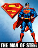 Superman Emaille bord
