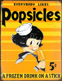Popsicles Tin Sign