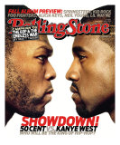 50 Cent vs. Kanye West, Rolling Stone no. 1035, September 2007 Photographic Print by Albert Watson