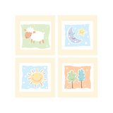Baby Comforts Four Patch Pósters Baby Comforts Four Patch Pósters