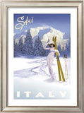 Ski Italy Posters by Kem Mcnair