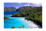 Trunk Bay Beach, St John, US Virgin Islands Lámina fotográfica por George Oze