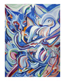 Kitten at Play Giclee Print by Sharon Hodgson